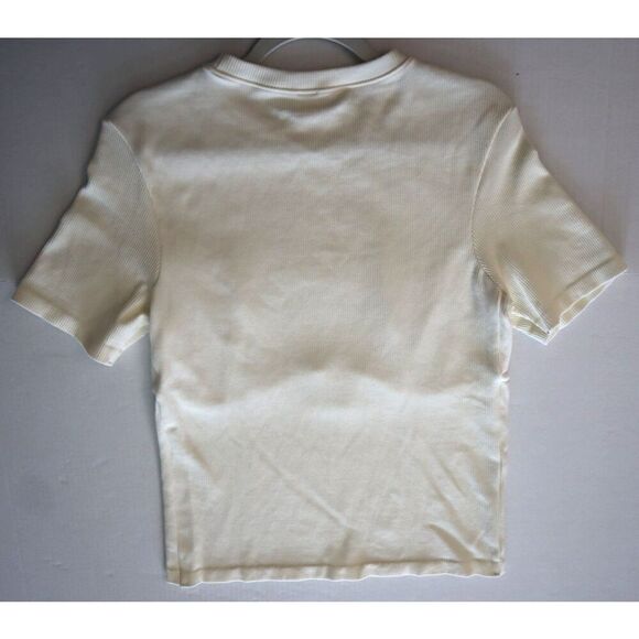 Fabletics SS2147918 Women's Sz XL Coconut/Ivory Taylor Short-Sleeve Top - Picture 6 of 9